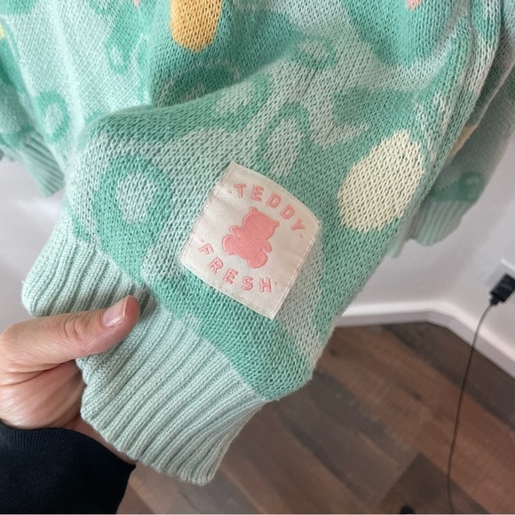 Teddy Fresh Falling Bears Pastel Sweater XL - Picture 2 of 6